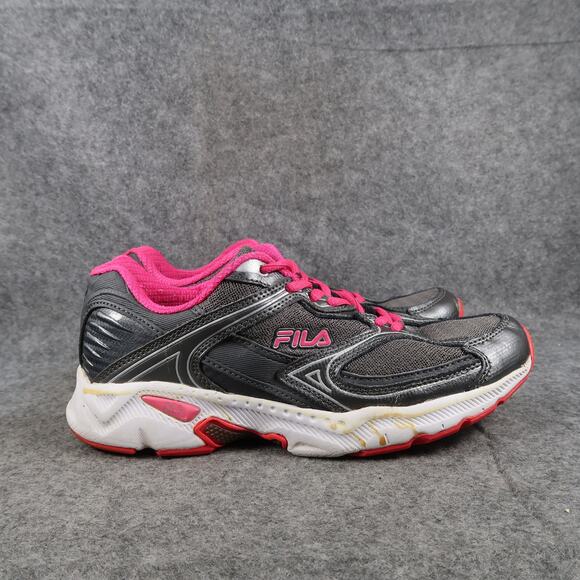 Fila Shoes Womens 8.5 Athletic Trainers Walk Run Active Casual Comfort Gray Pink - Picture 1 of 11